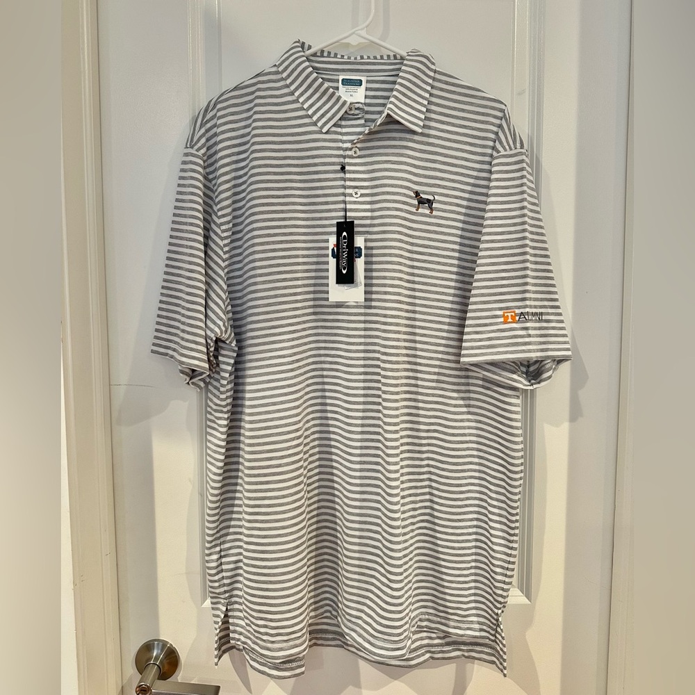 Volunteer Traditions Smokey Stripe Tennessee Polo